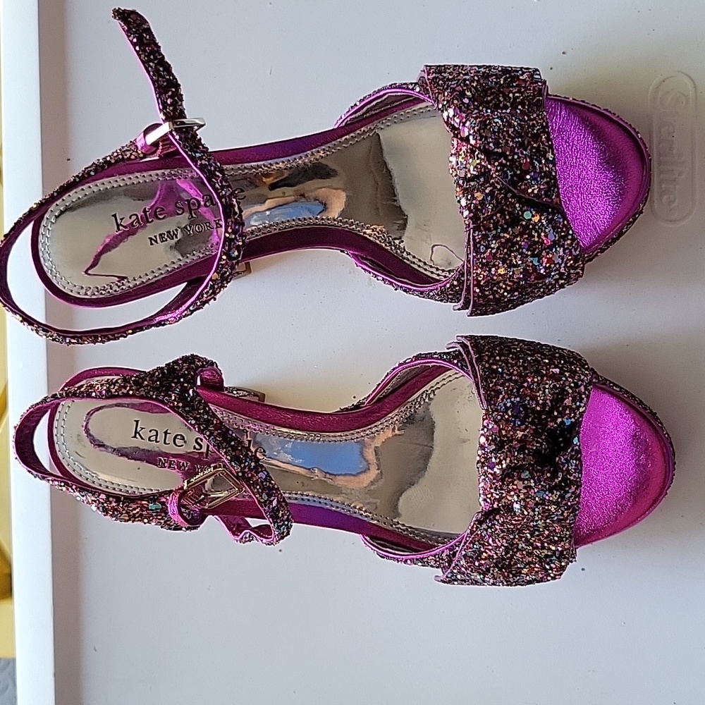 Kate spade Miya Glitter platform dress sandals